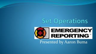 Presented by Aaron Buma
 