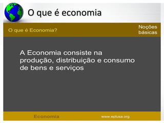 O que é economiaO que é economia
 