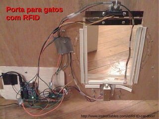 Porta para gatosPorta para gatos
com RFIDcom RFID
http://www.instructables.com/id/RFID-cat-door/
 