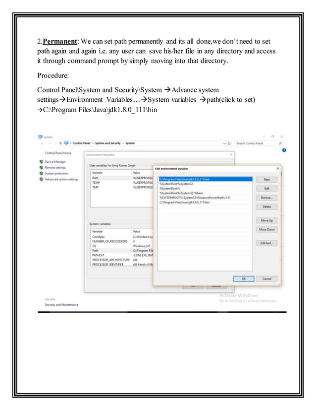 Set path pdf