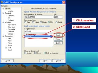1. Click session
2. Click Load
 