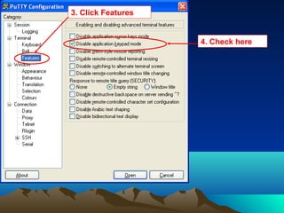 3. Click Features
4. Check here
 