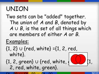 Sets in mathematics | PPT