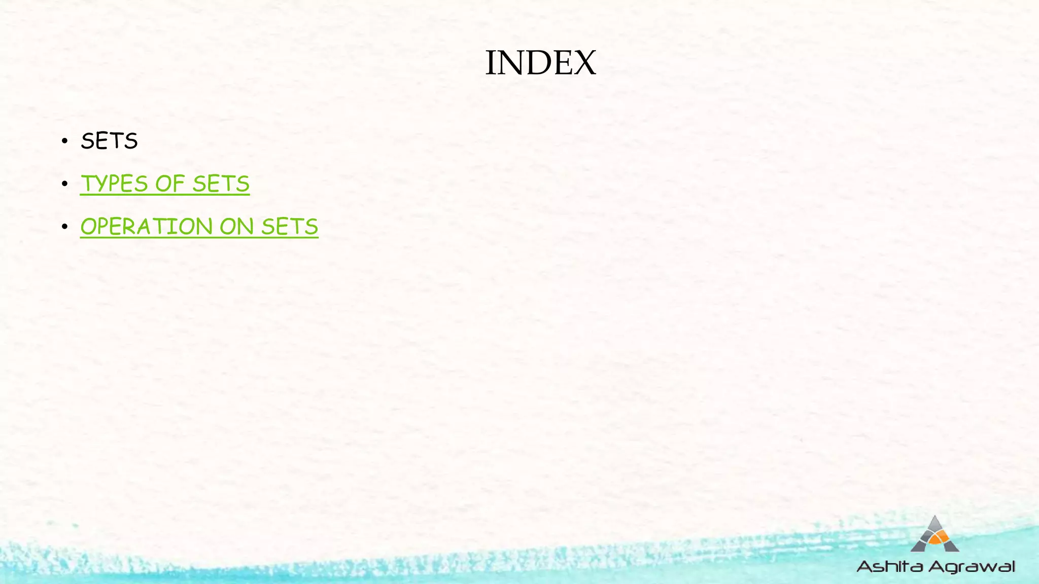 Introduction to Sets | PPSX