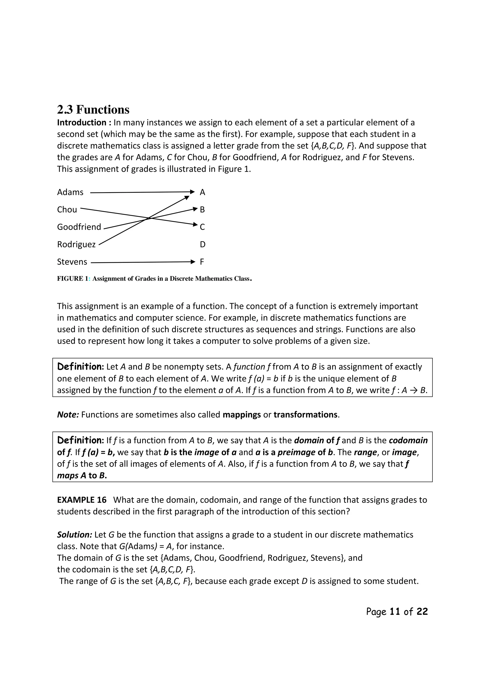 Sets functions-sequences-exercises | PDF