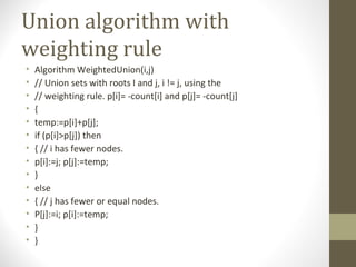 Sets and disjoint sets union123 | PPT