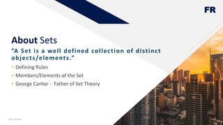 Sets and set operations