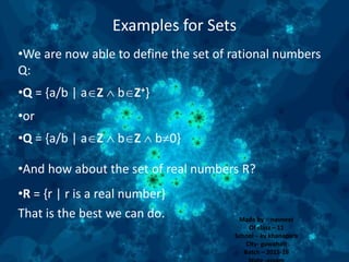 Sets by navneet class 11 | PPTX