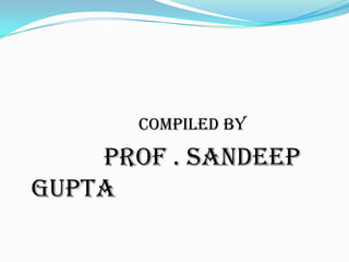 Compiled by
Prof . Sandeep
Gupta
 