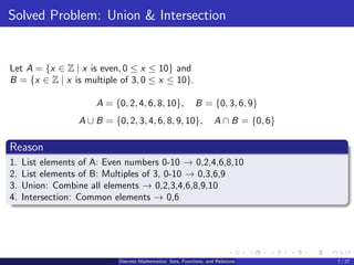 ∪ Math Sets, Functions proof technqiues and how do they work.pdf