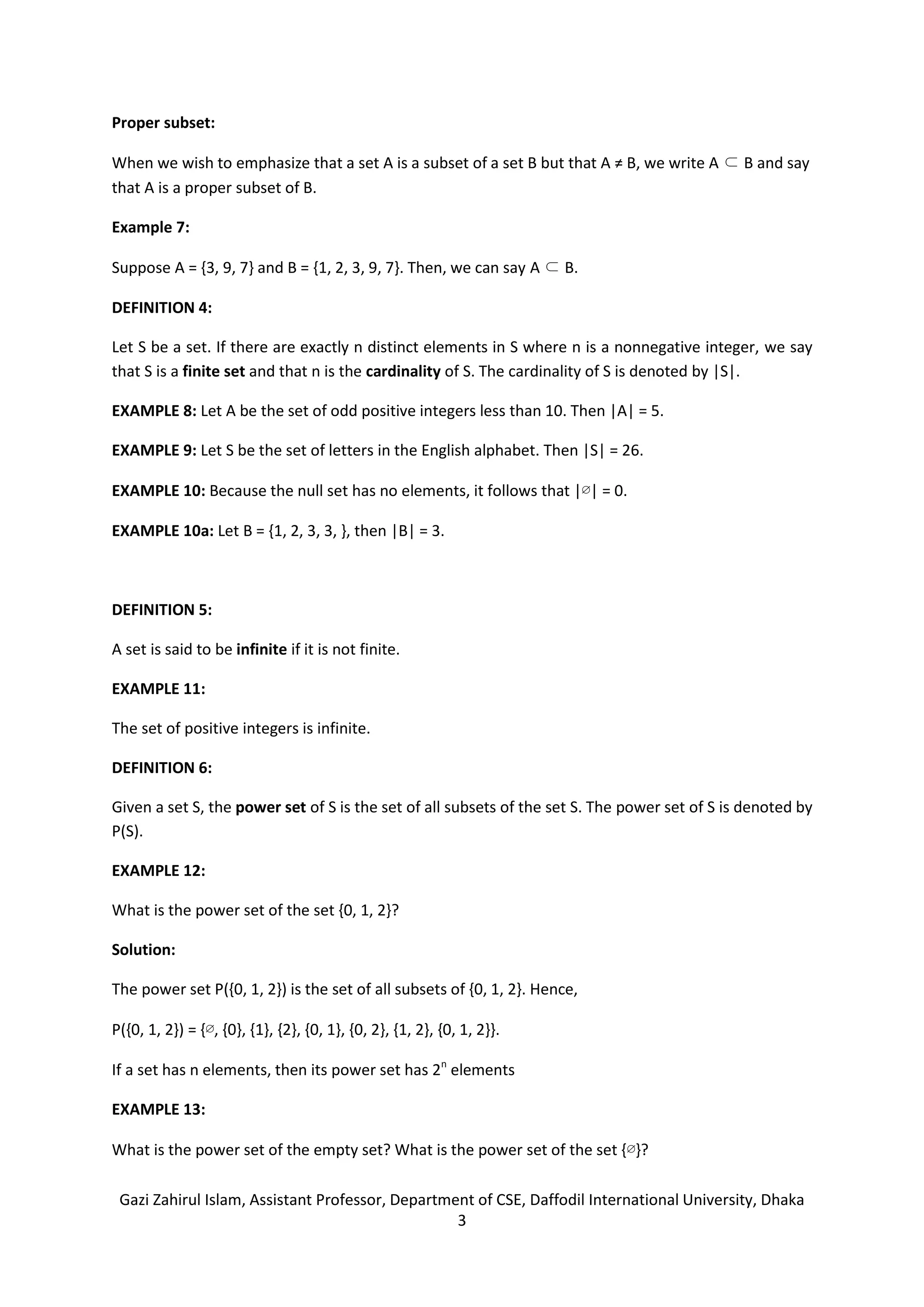 Sets in discrete mathematics | PDF