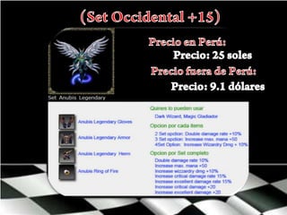 (Set Occidental +15)Precio en Perú:Precio: 25 solesPrecio fuera de Perú:Precio: 9.1 dólares 