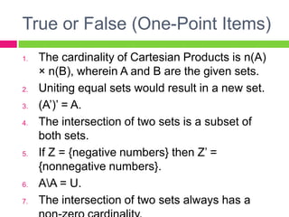 Sets Part II: Operations