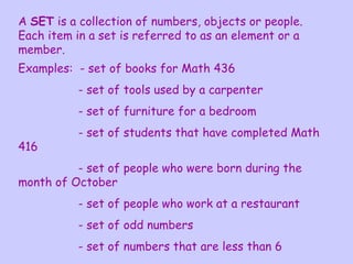 Introduction to sets in mathematics pptx | PPT