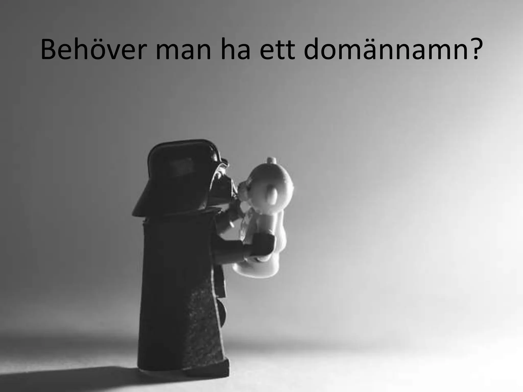 Behöver man ha ett domännamn?
 