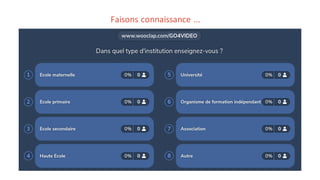 Faisons connaissance ...
 