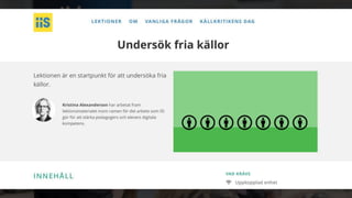 iis.se
ÖPPNA LICENSER
Bild 65
iis.se
ÖPPNA LICENSER
Bild 61
 