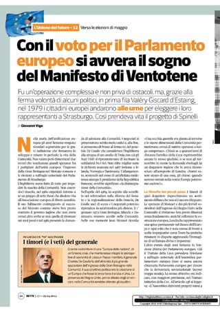 EUROPA: breve cronistoria