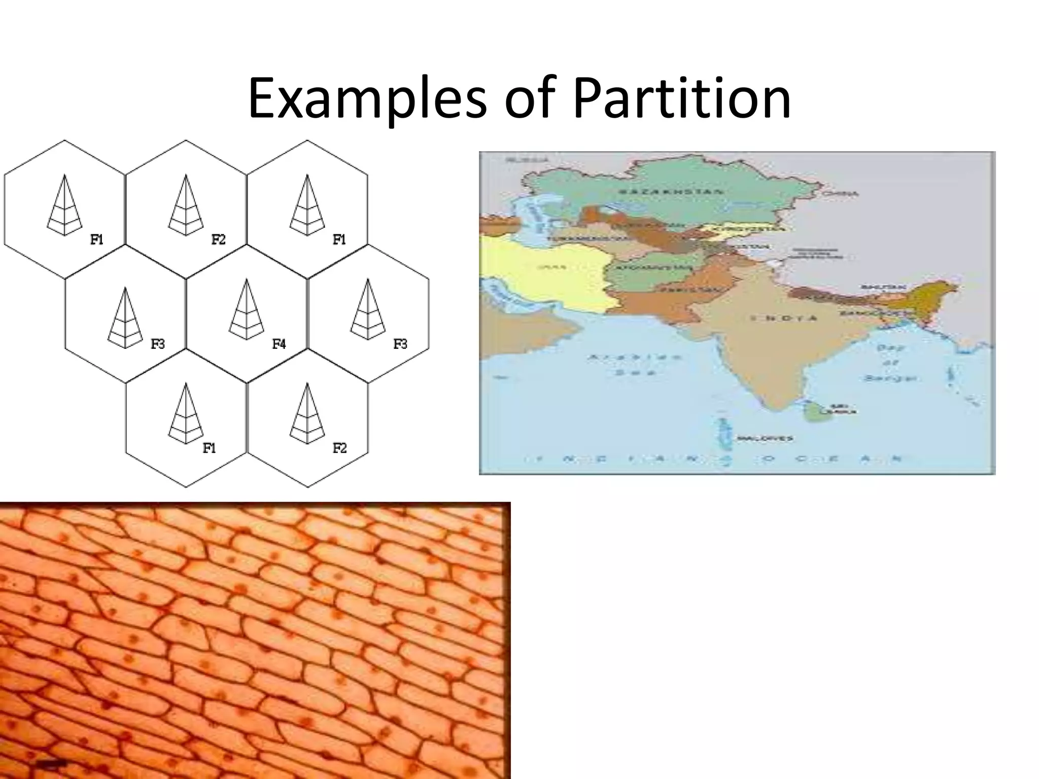 Examples of Partition
 