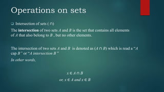 Set theory