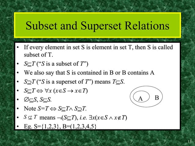 Set theory | PPT