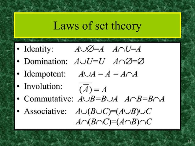 Set theory | PPT