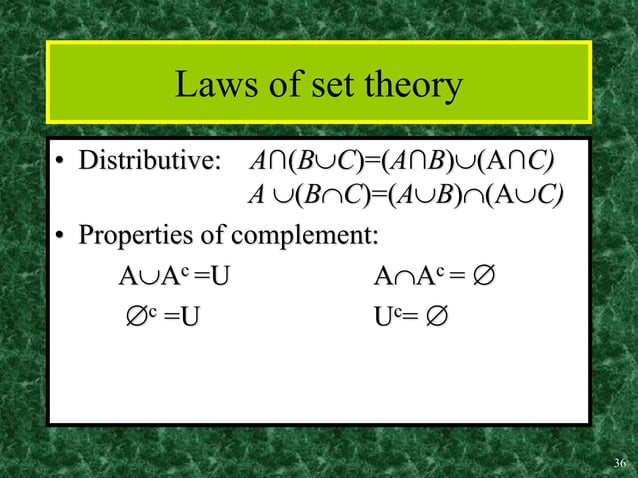 Set theory | PPT