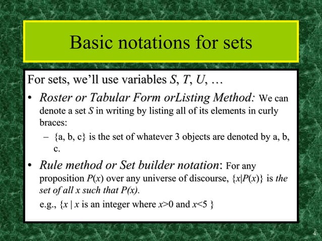 Set theory | PPT