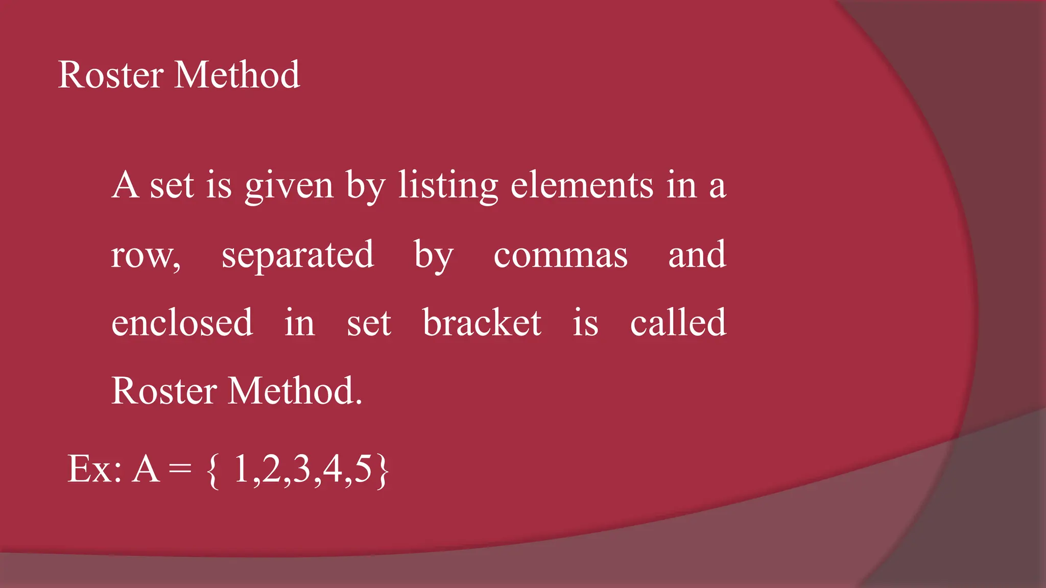 SET THEORY, definition of set, notation, representation of set and ...