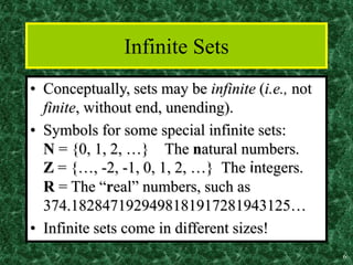 Introduction to set theory with application | PPT
