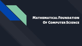 Set Theory - Unit -II (Mathematical Foundation Of Computer Science).pptx