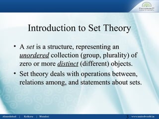 Set theory | PPT