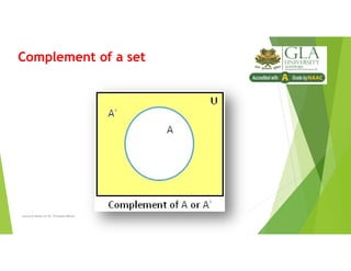 Complement of a set
Lecture Notes of Dr. Praveen Mittal
 
