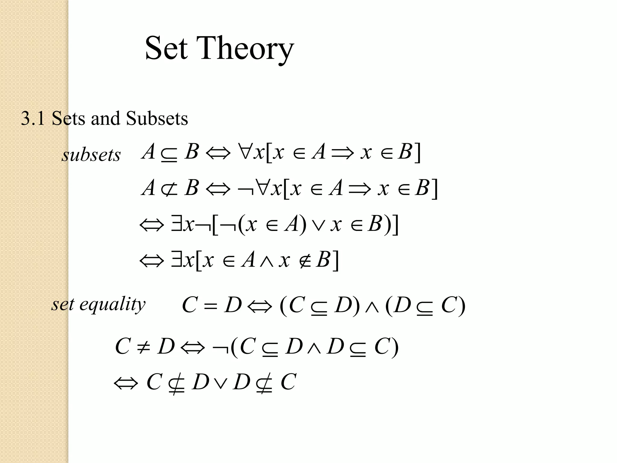 Set theory and relation | PPT