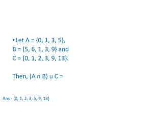 Set Theory Orientation PPT full explanation | PDF