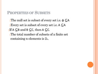 Finite Subset Comprehensive Introduction to Set Theory: Concepts and Operations | PPTX