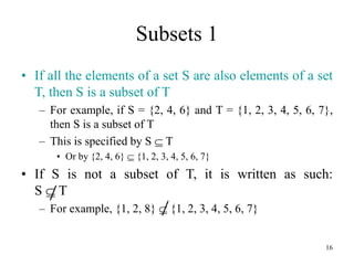 Set theory and its operations | PPT