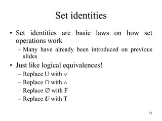 Set theory and its operations | PPT