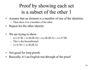 Proper Subset Proof Set theory and its operations | PPT