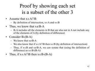 Set theory and its operations | PPT
