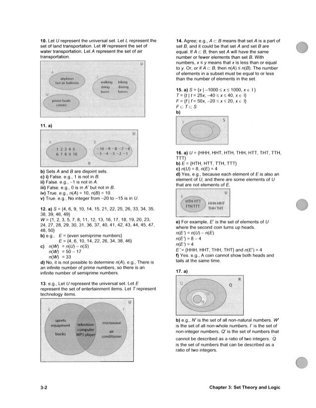 Set Theory Solutions