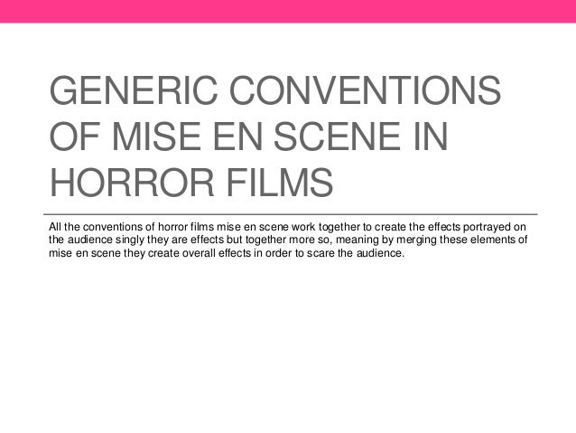 Mise en scene essay