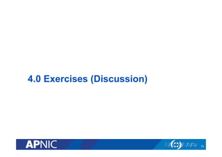 4.0 Exercises (Discussion)
73
 