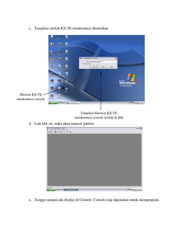 Setting 2 unit pabx kx tes824
