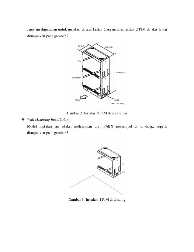 Setting 2 unit pabx kx tes824
