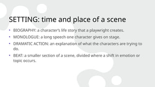 Understanding Elements of Drama for College Students (Part 1): Setting ...