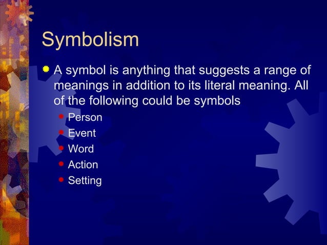 Setting and symbolism | PPT