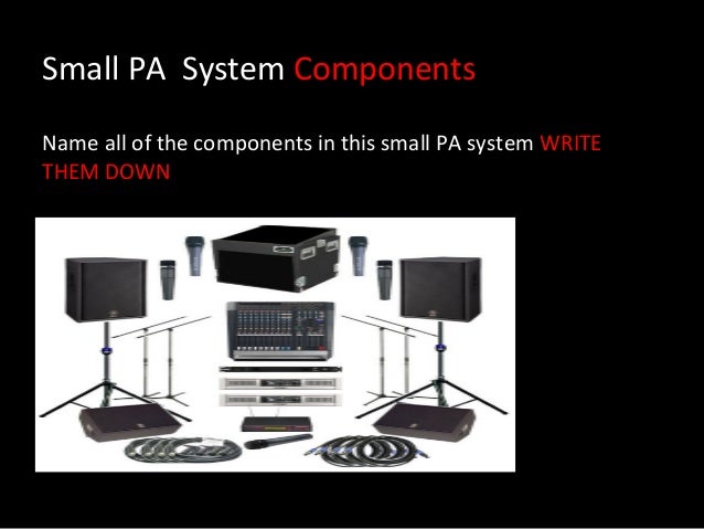 components of pa system