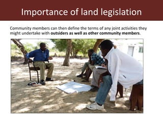 Setting boundaries: Legislation of communal pasture areas