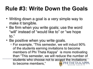 Setting Chapter Goals | PPT